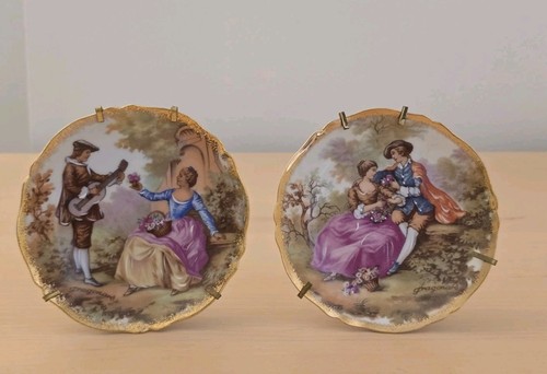Pair limoges porcelain - pair,