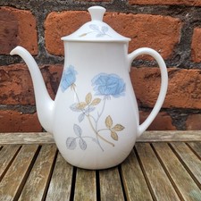 Wedgwood Ice Rose Fine China Coffee Pot - 1 & 3/4pint  - Please Read Description