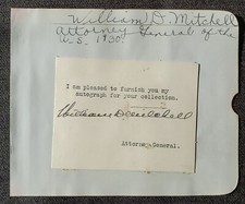 1930 US Attorney General