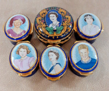Crummles Ltd Edition Enamelled Hand Painted Trinket  Boxes Choice 6 Royal Family