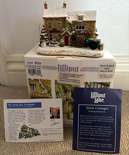 Lilliput lane the trout - lane, inn