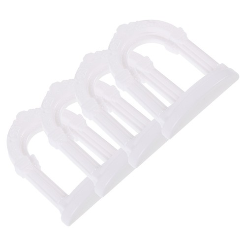 4pcs reusable white plastic - 4pcs,