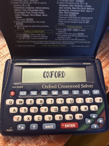 Seiko 3200 oxford - seiko, crossword