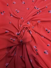 4 METRES GOOD QUALITY DOUBLE JERSEY KNIT PONTE ROMA FLORAL DRESS FABRIC CHEAPEST