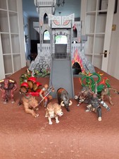 ELC Castle Of Doom With Figures. Fixed to wooden board for ease of play.