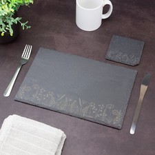 Wild flower slate - wild, placemat