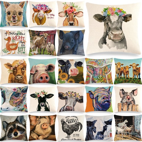 Rustic flower farm cow pig - rustic,