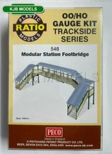 BNIB OO Gauge Ratio 548 Modular Covered Footbridge - Plastic Kit