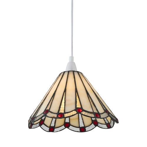 Red tiffany coloured glass - red,