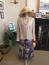 Mother Of The Bride Outfit Jacques Vert Dress Jacket Size 14 Wedding Occasion