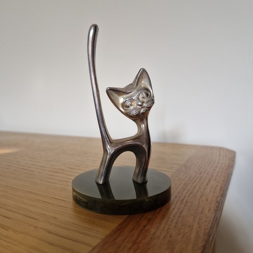 Seba silver plated cat - silver,