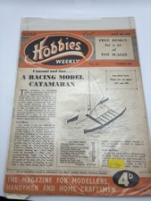 1952 Hobbies Weekly No. 2958 – Racing Model Catamaran Plans + Toy Scales Plans