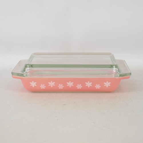 Pyrex gaiety pink snowflake - pyrex,