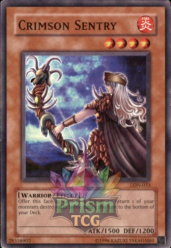 Crimson sentry lon - lon-033, yugioh