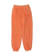 SUPERDRY Womens Tracksuit Trousers Joggers UK 10 Small Orange Cotton DB80