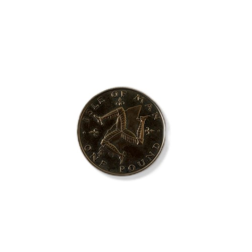 Isle man one pound coin - of,