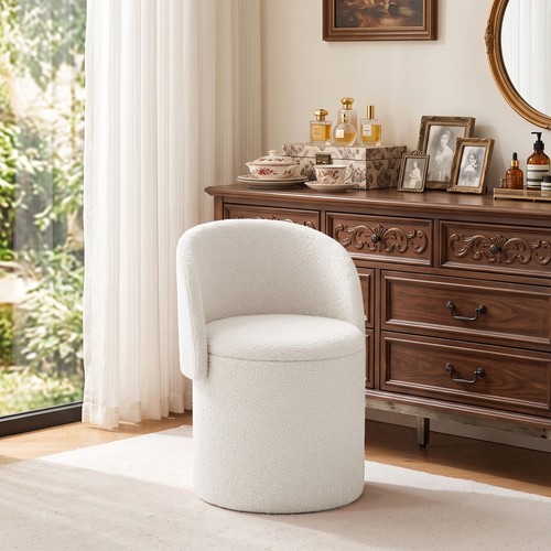 Teddy fleece storage - teddy, stool