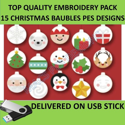 Christmas baubles pes - christmas,