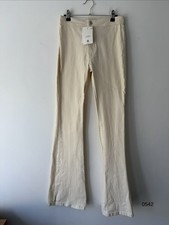 Bershka Cream Flared Jeans
