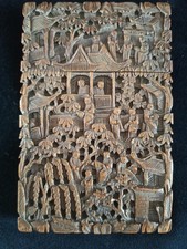 19th Century Chinese Hand Carved Card case
