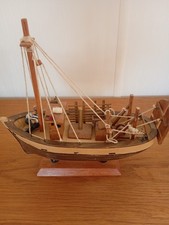 Vintage model fishing boat - model,