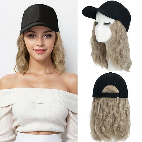 Short baseball hat wig - baseball,