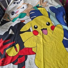 Vintage ready for battle pokemon Reversible single duvet Cover with pillow case
