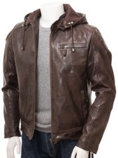 Men’s Distressed Brown Real