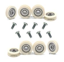 8 x BNL10 0423 865621 UPGRADED wheels & rivets for sliding door assembly