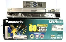 Panasonic NV-SV120EB-S HDMI Super VHS 6 Head Hi-Fi VCR Super Drive BRAND NEW