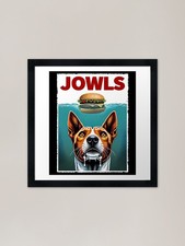 Funny Basenji and Hamburger