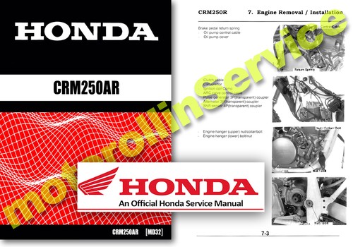 Honda crm250ar workshop manual - honda,