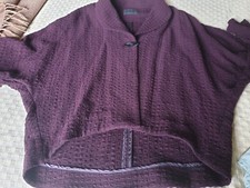 Oska Oversized Cocoon Maroon Jacket Size 1 