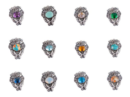 925 solid silver semi precious - solid,