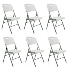 5/6FT CATERING CAMPING HEAVY DUTY FOLDING TRESTLE TABLE PICNIC BBQ PARTY CHAIRS