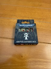Warhhammer 40k Adeptus Custodes Dice Set 10th Edition Games Workshop Boxed