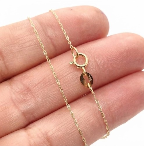 Gold necklace chain - gold, 375