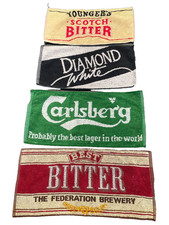 Beer Bar Towels 4 Cotton Mats