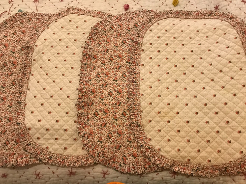 Vintage fabric quilted - , large