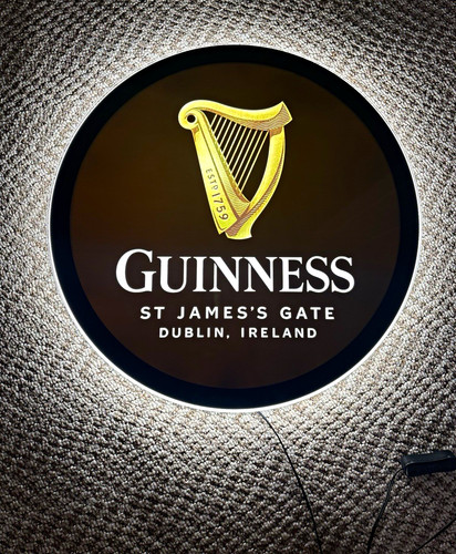 Guinness round light sign - guinness,