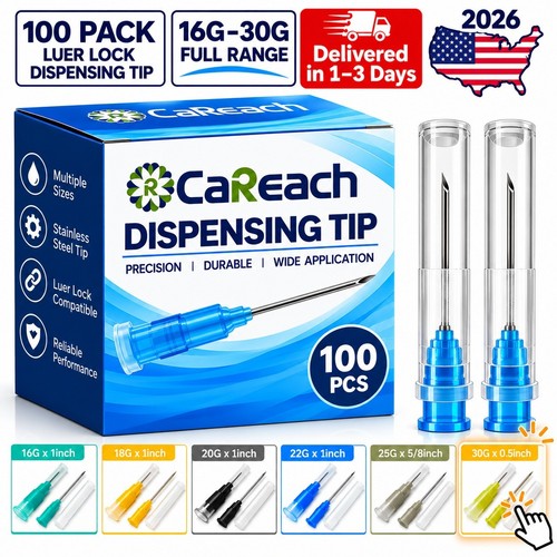 100 pack needle with - 100, caps