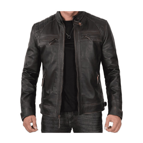Men quilted motorcycle - quilted,