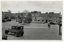 RP St Keverne Square White Hart Hotel + motor car etc postcard Cornwall Helston