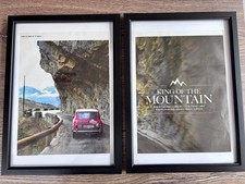 FRAMED Mini Cooper S poster / Man Cave Wall Art Monte Carlo rally WRC