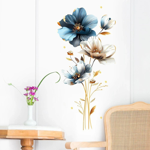 Flower wall stickers - 3d,