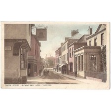 THETFORD Bridge Street Showing Bell Hotel, Norfolk Postcard p/m Thetford 1918