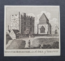Antique 1786 print minster - -,