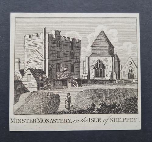 Antique 1786 print minster - -,