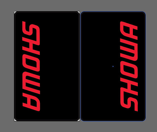 Showa upper fork decals - upper,