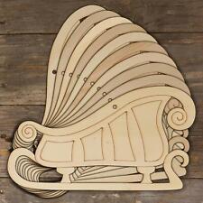 10x Wooden Christmas Santa